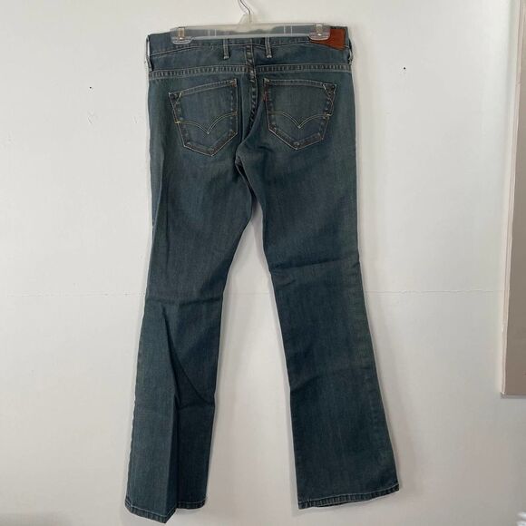 Levis Red Bootcut Low Rise Y2K Blue Jeans Womens Size 27 30 x 30 - Picture 2 of 6